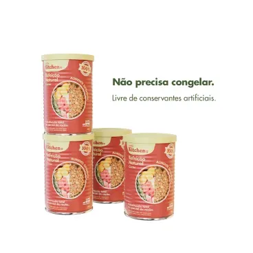 Racao umida carne 400g nao precisa congelar
